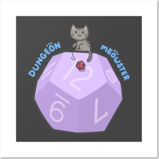 Dungeon Meowster Abstract Posters and Art